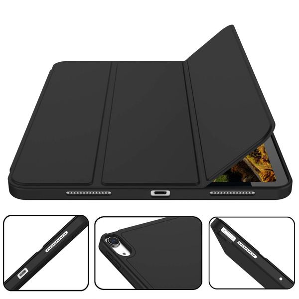 Etui Smart Pencil do iPad Air 11 M4 M3 M2, 2026/ 25/ 24, gen. 8/ 7/ 6, czarne - ochronne z podstawką