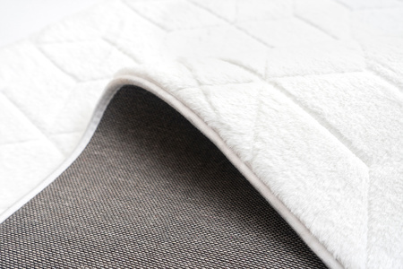 STRADO Rabbit 3D plush soft like rabbit anti-slip carpet 160x220 White