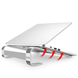 Aluminum tablet laptop stand up to 18" Simple S1 (Black)