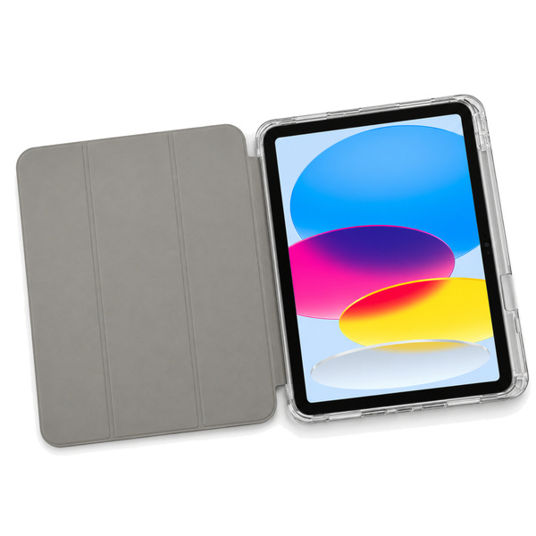 	Etui Crystal do Apple iPad 10.9 10 2022 / iPad 11 A16 2025 Gen 10 11, szare - ochronne z podstawką