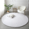 Rabbit Strado 160x160 White round rug (White)