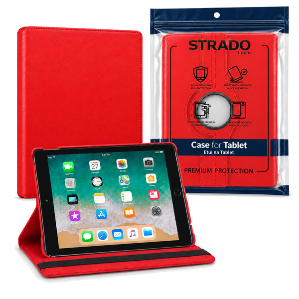 Etui obrotowe do Apple iPad Air/ Air 2 9.7" 2017/2018 gen 5/6 - czerwone