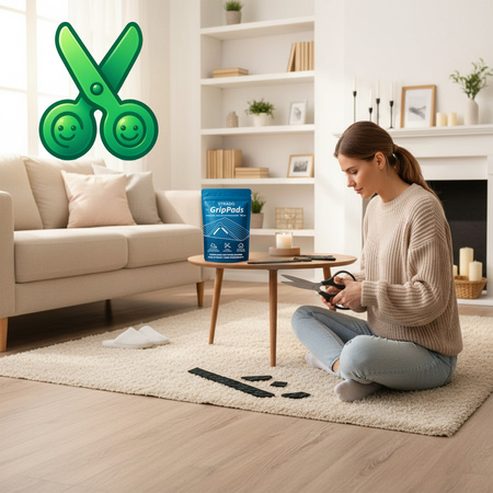 8x Podkładki antypoślizgowe StradoGrip samoprzylepne pod dywan wykładzinę 