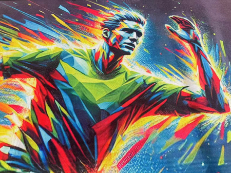 Dywan 3D Strado FOOTBALL 120x170 cm nowoczesny z motywem piłkarskim dla młodzieży i fana sportu