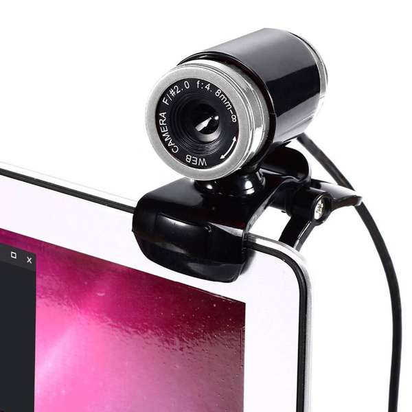 Kamera internetová mikrofón na lekcií práce video PC laptop A860 z držiakom, čierna