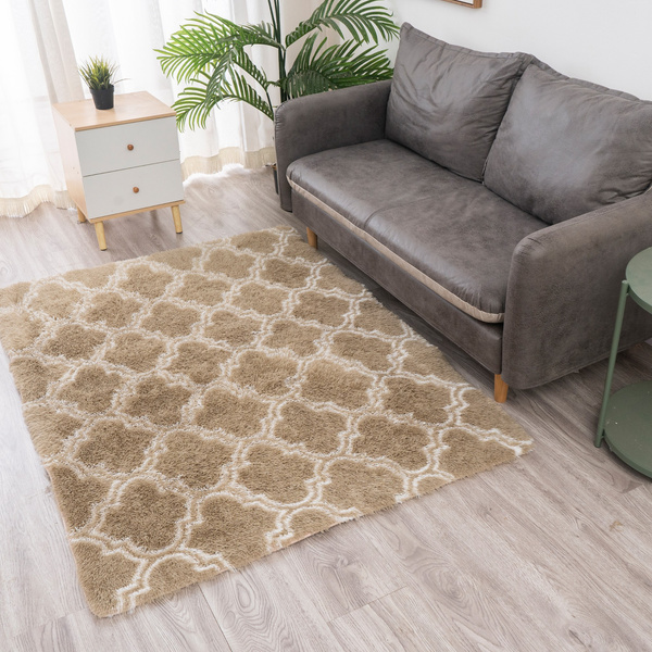 Dywan Shaggy Decor 140x200 cm, khaki - miękki, przyjemny w dotyku, do salonu i sypialni