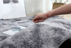 Dywan okrągły Shaggy Ombre 200x200 cm, srebrny - pluszowy do salonu