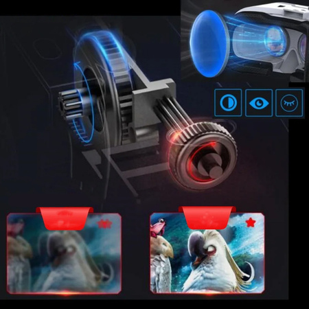 Okuliare VR 3D 360 Shinecon G02EF so slúchadlami - na smartfón