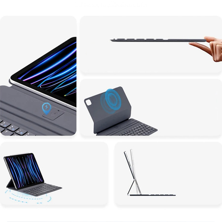 Etui z klawiaturą Premium do iPad 10.9 2022 Gen. 10 / Apple iPad 11 2025 / Apple iPad 10 2024 - ochronne