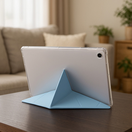 Etui Clear Trifold z podstawką do Samsung Galaxy Tab S6 Lite 2022/24 10.4", niebieskie