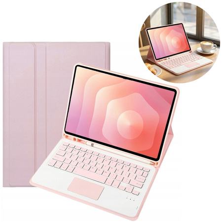 Puzdro s klávesnicou na Samsung Galaxy S11 X730 X736 na stylus / Samsung Galaxy, Tab S11 11, ružové - ochranné