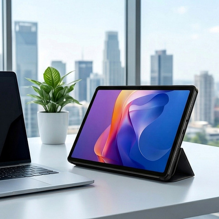 Puzdro Smart na Xiaomi Redmi Pad 2 11 2025 s klapkou, čierne - ochranné so stojanom