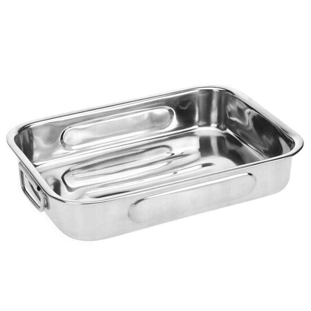 Rectangular steel roasting pan 3 pcs.