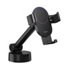 Gravity car mount for Baseus Tank phone with suction cup (black)