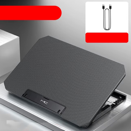 Nastaviteľná Chladiaca podložka pod laptop 12-17″ protišmyková, biely