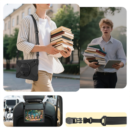 Etui do Samsung Galaxy Tab A9 Plus Pancerne z uchwytem