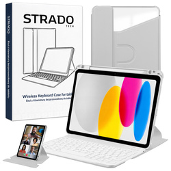 Etui z klawiaturą 360 do iPad 10.9 2022 Gen. 10 / 11 2025 A16 Gen. 11 ochronne szare