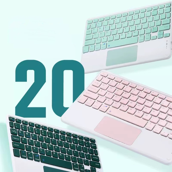 Puzdro s klávesnicou na Xiaomi Pad 7 / Pad 7 Pro 11.2 na stylus / Xiaomi Pad 7 Pro, ružové - ochranné so stojanom