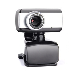 WebCam 8808 black webcam with microphone and universal mounting clip