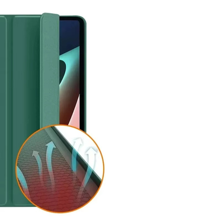 Puzdro Smart na Lenovo Idea Tab Pro / Pro MT 2025, zelené - ochranné so stojanom, prístup k portom a tlačidlám