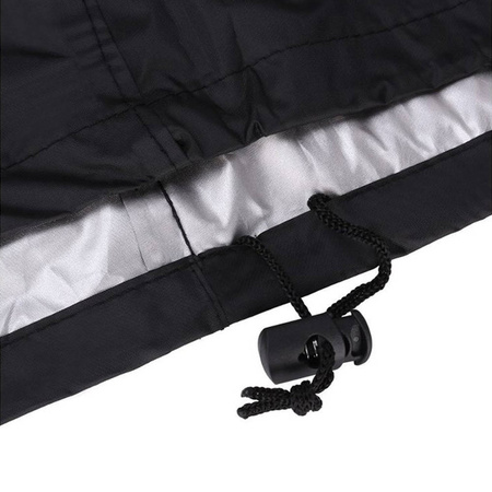 Wodoodporny pokrowiec ogrodowy na grilla plandeka ochronna UV 71x71x56 etui, czarny