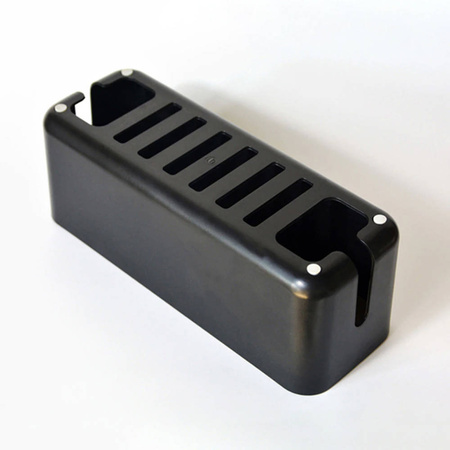 DUŻE Pudełko drewniane organizer maskownica na kable i listwy przewody