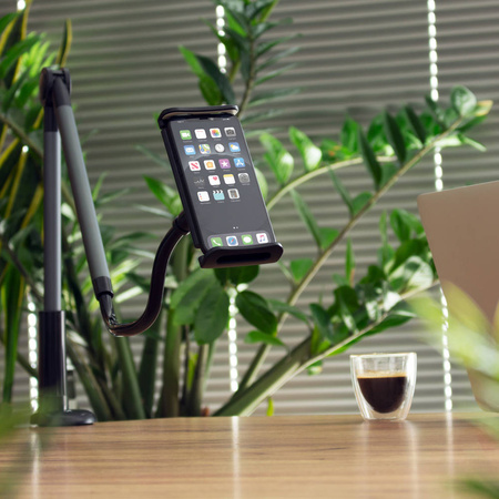 Wozinsky long flexible phone and tablet holder black (WTHBK5)