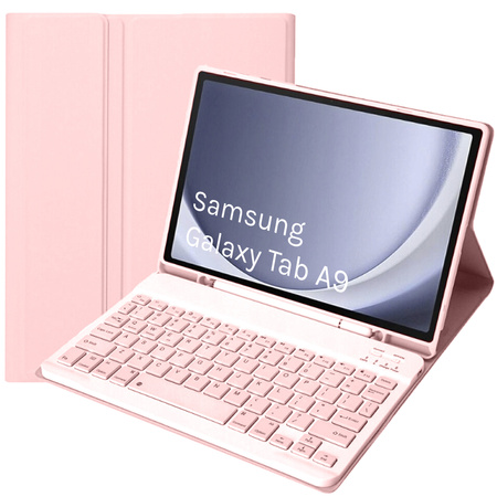 Bluetooth Keyboard Case for Samsung Galaxy Tab A9 8.7 CFX110 (Pink)