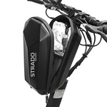 Sakwa twarda na kierownicę hulajnogi uniwersalna zamykana torba duża XXL 4L, czarna