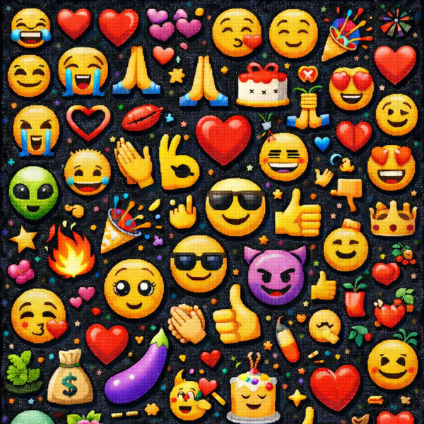 Dywan gamingowy 140x200 dla gracza mata pod fotel antypoślizgowy Emoji 3D