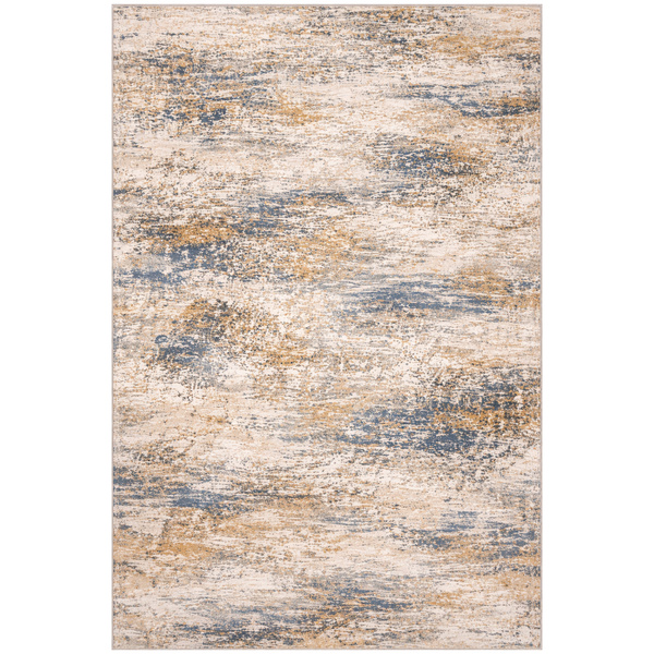 Beżowy dywan do salonu 160x220 nowoczesny NOVO Marmur antypoślizgowy miękki