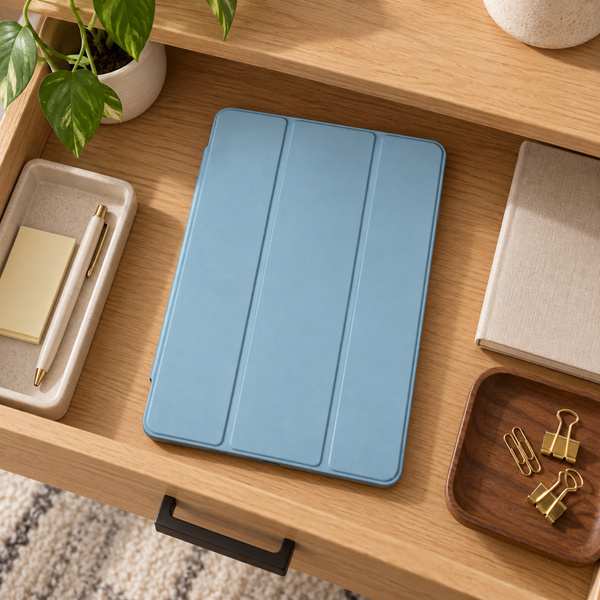 Etui do Galaxy Tab S10 Lite 10.9/ S10 FE/ S9 FE/ S9/ S8 z miejscem na rysik - niebieskie