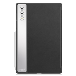 Puzdro Smart na Lenovo Yoga Tab Plus 12.7 2025 s klapkou / Lenovo Idea Tab, čierne - ochranné so stojanom