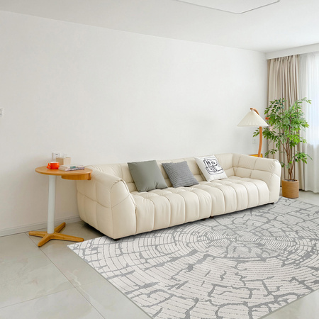 Dywan 160x230 do salonu pętelkowy duży japandi nowoczesny ciężki gruby POLO, szary