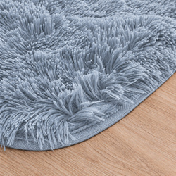 Shaggy Strado SilverFur rug 160x220 cm light gray - soft plush carpet for living room and youth room