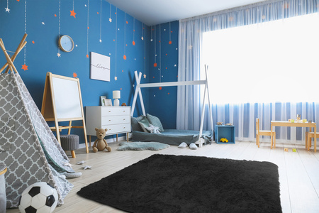 Shaggy Strado room carpet 80x150 BlackSky (Black)