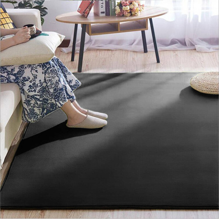 Dywan Polar 160x220 cm, czarny PolarBlack - miękki do salonu i sypialni