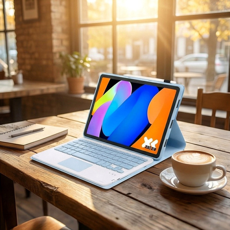 Puzdro s klávesnicou na Lenovo Idea Tab 11 2025, modré - ochranné so stojanom