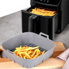 Air Fryer Liners Oil Free Silicone Gray 22 cm