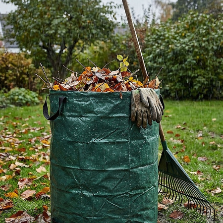 Worek kosz ogrodowy z uchwytami mocny na odpady liście trawę gałęzie 235L