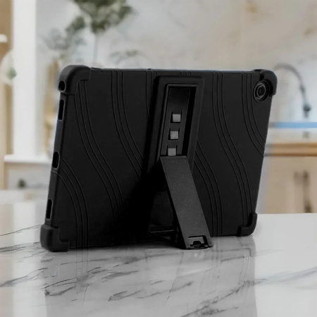 Puzdro Armor na Lenovo Tab 10.1 2025 / XU, čierne - ochranné so stojanom