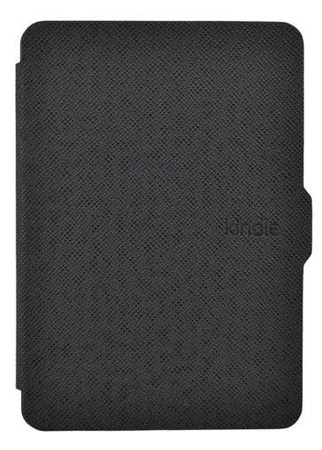 Etui do Kindle Paperwhite 1 2 3, czarne - ochronne z podstawką, dostęp do portów i przycisków