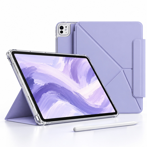 Etui Origami do Apple iPad Air 13 M4 M3 M2 2026/25/24 gen 8/7/6 - fioletowe