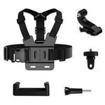 GoPro Chest Strap 5in1 accessories set for GoPro, DJI, Insta360, SJCam, Eken sports cameras (GoPro 5 in 1 chest strap)
