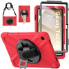 Puzdro Shockproof na Samsung Galaxy Tab A9 Plus 11 2023 X210 X215 X216, červené - ochranné so stojanom
