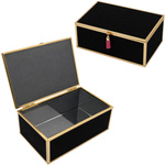 Szkatułka na biżuterię 18x13x7 cm 4ASS CLR Black