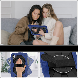 Etui pancerne z uchwytem do Redmi Pad Pro 2 12.1 2025/ Pad Pro 2024/ Poco Pad M1, granatowe