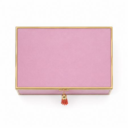 Szkatułka na biżuterię 18x13x7 cm 4ASS CLR Pink