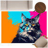 3D Strado MainCoon carpet 140x200 cm with cat pattern for animal lovers for living room and room