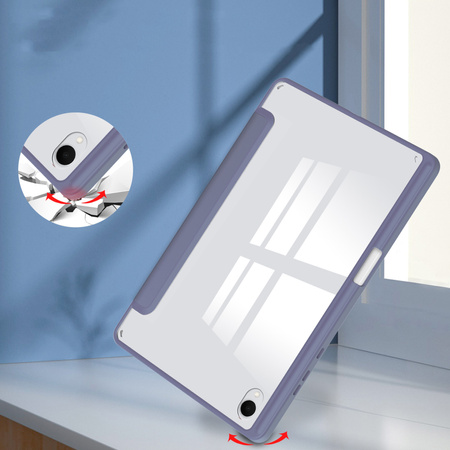 Etui Clear Pencil do Samsung Galaxy Tab S11 11 SM SMX736 z klapką, przezroczyste - ochronne